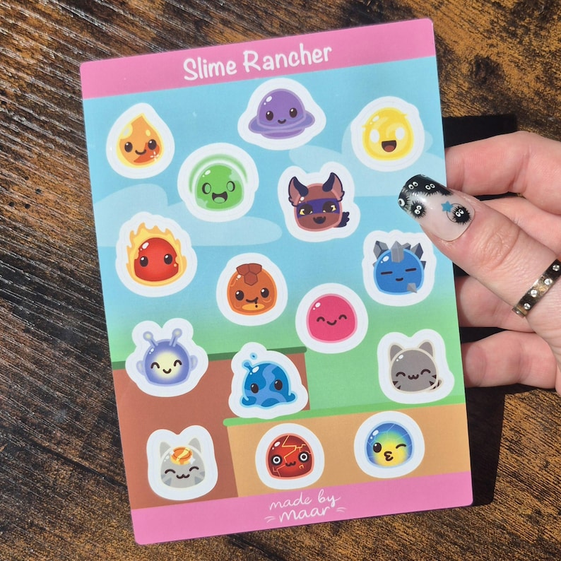 Master Rancher Sticker Slime Rancher Sticker Sheet – Vinyl Gaming Stickers, Gamer Stickers A6 ...
