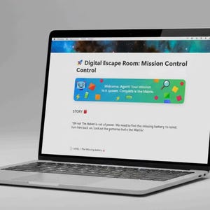 Digital Escape Room for Kids - Notion Template | STEM Logic & Coding Games | The Matrix Adventure