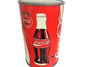 Vintage 1997 Coca-Cola Talking Savings Bank Not Working Coke Coin Bank Red Advertising Collectible Retro Display Decor Piece