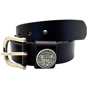 Vintage Levis Black Leather Belt - Etsy display picture 3