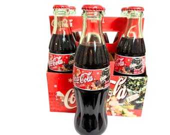 Vintage 1990 Coca Cola Six-pack of 6.5 Oz. Never Opened Bottles