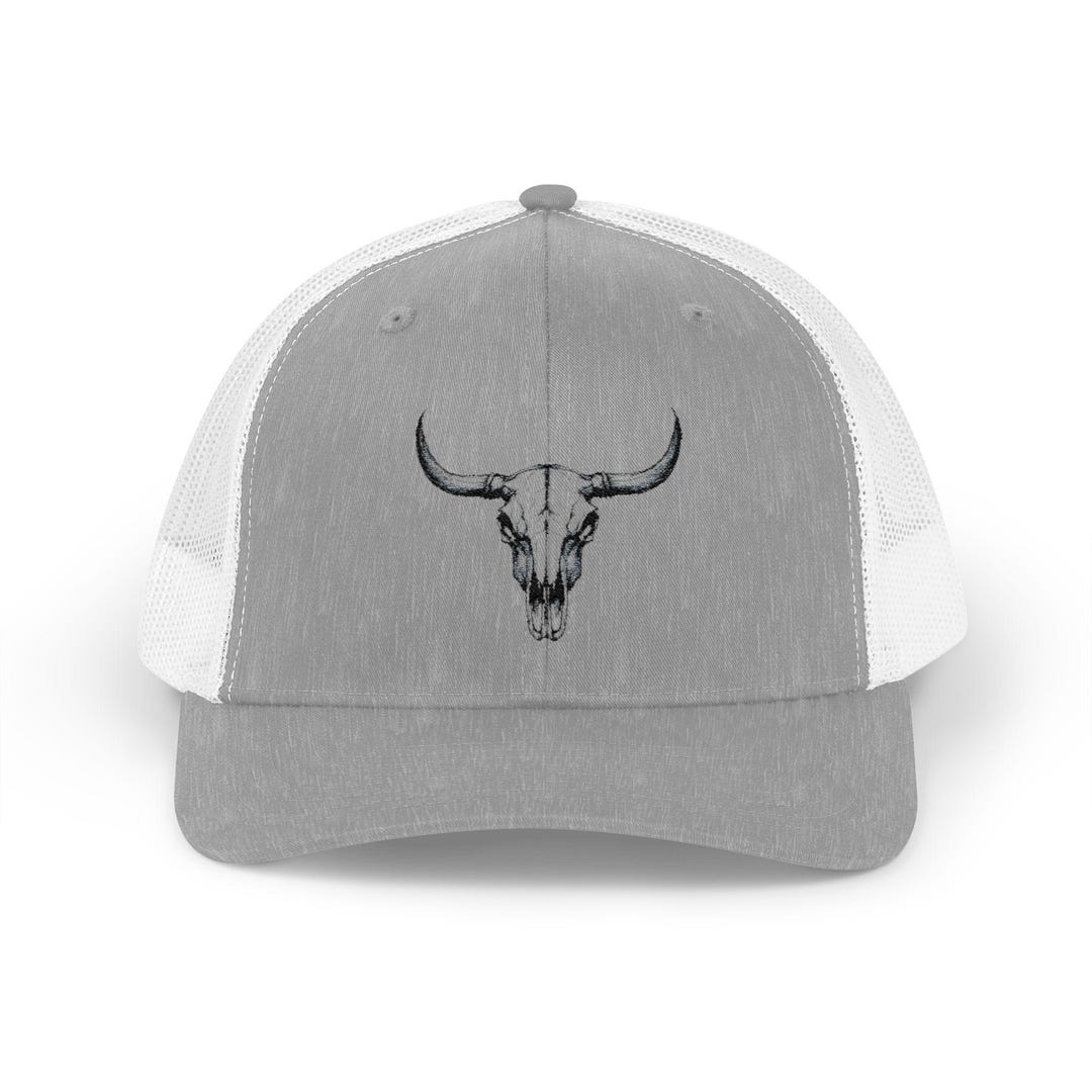 Bull Head Snapback Trucker Cap - Etsy