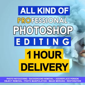 Servicio de edición de fotos personalizado: Eliminar o añadir objetos, manipulación con Photoshop, intercambio de rostros, colorear, redimensionar, edición de fotos (entrega en 1 hora).