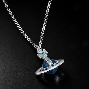 Blue vivienne westwood necklace - Etsy 日本