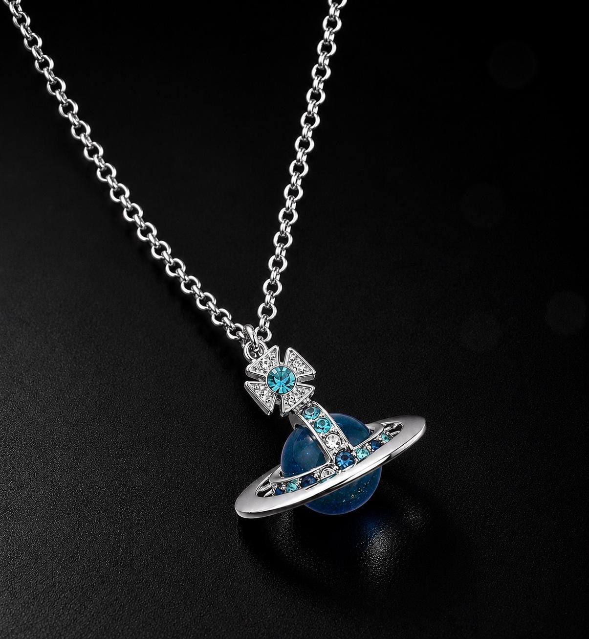 Vivienne westwood blue orb necklace - Etsy 日本
