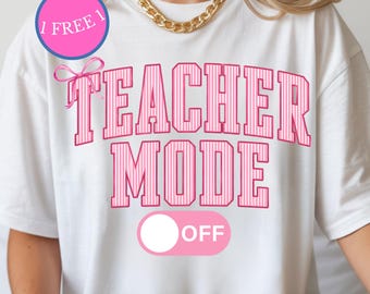 Teacher Mode Off Png, Striped Last Day Of School Png, Class Dismissed Sublimation Design, Teacher Summer Shirt Design, School is Out Png