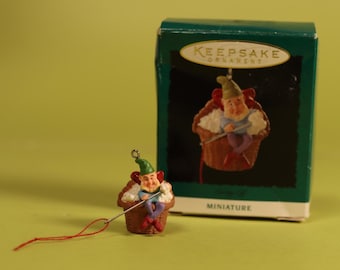 Hallmark Keepsake 1994 Vintage Miniature Ornament Corny Elf