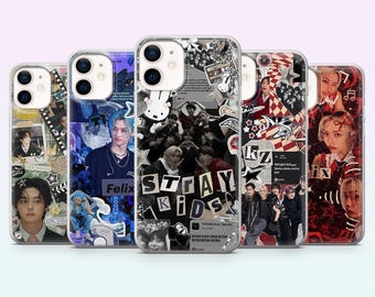 Stray Kids-telefoonhoesje KPop SKZ Cover voor iPhone 17, 16, 15, 14, 13, 12, Samsung S26, S25, S24, S23, A16, A56, Pixel 10, 9Pro
