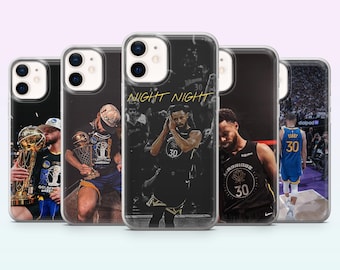 Stephen Curry telefoonhoesje NBA Basketball Cover voor iPhone 17, 16, 15, 14, 13, 12, Samsung S26, S25, S24, S23, A16, A56, Pixel 10, 9Pro