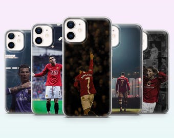 Funda para teléfono Cristiano Ronaldo CR7 con diseño de fútbol para iPhone 17, 16, 15, 14, 13, 12, Samsung S26, S25, S24, S23, A16, A56, Pixel 10, 9Pro