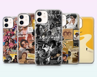Bruno Mars Phone Case Mirror Singer Cover voor iPhone 17, 16, 15, 14, 13, 12, Samsung S26, S25, S24, S23, A16, A56, Pixel 10, 9Pro