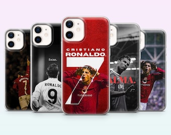 Cristiano Ronaldo telefoonhoesje CR7 voetbalcover voor iPhone 17, 16, 15, 14, 13, 12, Samsung S26, S25, S24, S23, A16, A56, Pixel 10, 9Pro