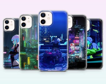 Funda para teléfono Cyberpunk Edgerunners Lucy para iPhone 17, 16, 15, 14, 13, 12, Samsung S26, S25, S24, S23, A16, A56, Pixel 10, 9Pro