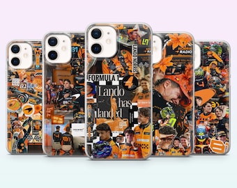 Lando Norris Phone Case McLaren F1 Driver Cover for iPhone 17, 16, 15, 14, 13, 12, Samsung S26, S25, S24, S23, A16, A56, Pixel 10, 9Pro