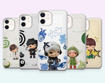 Hirono telefoonhoesje Pop Mart Toy Art Cover voor iPhone 17, 16, 15, 14, 13, 12, Samsung S26, S25, S24, S23, A16, A56, Pixel 10, 9Pro