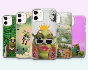 Funny Shrek-telefoonhoesje Funny Meme Swamp Cover voor iPhone 17, 16, 15, 14, 13, 12, Samsung S26, S25, S24, S23, A16, A56, Pixel 10, 9Pro