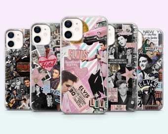 Funda para teléfono Elvis Presley Vintage Pop King para iPhone 17, 16, 15, 14, 13, 12, Samsung S26, S25, S24, S23, A16, A56, Pixel 10, 9Pro