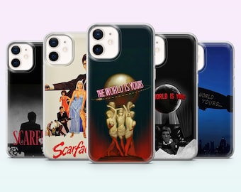 Scarface-telefoonhoes Gangster Tony Montana Cover voor iPhone 17, 16, 15, 14, 13, 12, Samsung S26, S25, S24, S23, A16, A56, Pixel 10, 9Pro