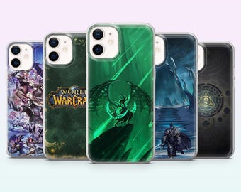 Funda para teléfono World Of Warcraft, diseño de videojuego de fantasía, compatible con iPhone 17, 16, 15, 14, 13, 12, Samsung S26, S25, S24, S23, A16, A56, Pixel 10 y 9A.