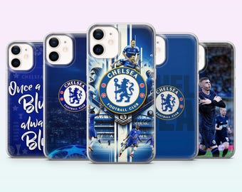 Chelsea Phone Case Premier League Football Cover voor iPhone 17, 16, 15, 14, 13, 12, Samsung S26, S25, S24, S23, A16, A56, Pixel 10, 9Pro