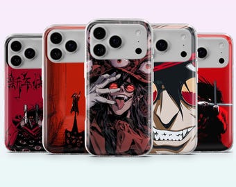 Hellsing Ultimate-telefoonhoesje Gothic Vampire Cover voor iPhone 17, 16, 15, 14, 13, 12, Samsung S26, S25, S24, S23, A16, A56, Pixel 10, 9Pro