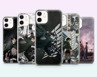 Attack On Titan Phone Case Levi Ackerman AOT Cover for iPhone 17, 16, 15, 14, 13, 12, Samsung S26, S25, S24, S23, A16, A56, Pixel 10, 9Pro