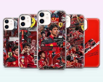 Charles Leclerc Phone Case Formula 1 F1 Driver Cover voor iPhone 17, 16, 15, 14, 13, 12, Samsung S26, S25, S24, S23, A16, A56, Pixel 10, 9Pro