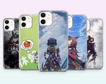Uma Musume telefoonhoesje Oguri Cap Anime Girl Cover voor iPhone 17, 16, 15, 14, 13, 12, Samsung S26, S25, S24, S23, A16, A56, Pixel 10, 9Pro