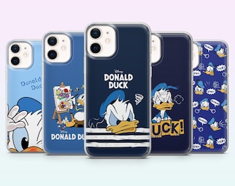 Funda para teléfono de Donald Duck de Disney, funda divertida de pato para iPhone 17, 16, 15, 14, 13, 12, Samsung S26, S25, S24, S23, A16, A56, Pixel 10, 9Pro