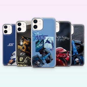 Funda para teléfono Carlos Sainz F1 Driver Smooth Operator para iPhone 17, 16, 15, 14, 13, 12, Samsung S26, S25, S24, S23, A16, A56, Pixel 10, 9