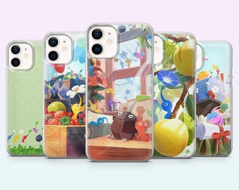 Funda para teléfono Pikmin, funda original de videojuego para iPhone 17, 16, 15, 14, 13, 12, Samsung S26, S25, S24, S23, A16, A56, Pixel 10, 9Pro