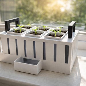 Seed Starter Tray Kit with Handles - Self Watering