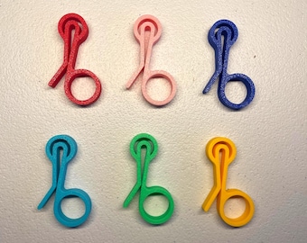 Bag Clips Bundle - Packs of 5, 10, 15, or 20 - Multicolor