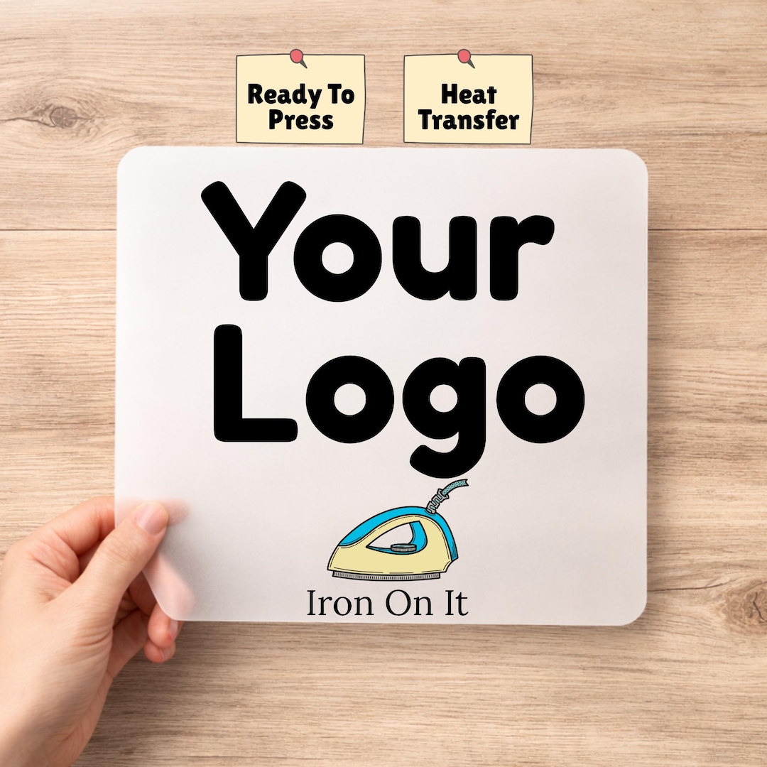 Logo Heat Transfer, Iron on It, Custom Design Heat Press - Etsy UK