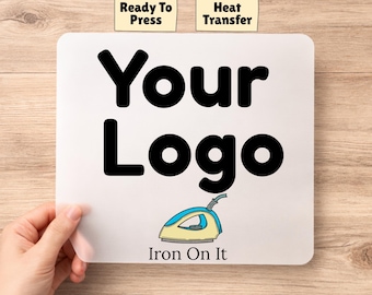 Logo Heat Transfer, Iron On It, Custom Design Heat Press