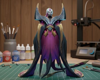 Belveth Figure, League of Legends Statue, Void Empress Collectible, Fantasy Gaming Figurine, Gamer Desk Decor