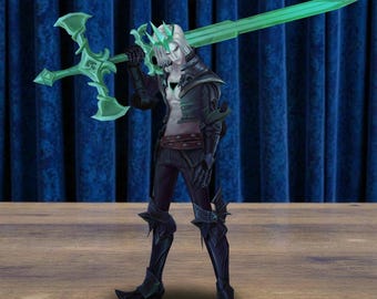 Viego Figure, League of Legends Statue, Hand Painted Resin Figurine, Ruined King Collectible, LoL Gaming Desk Decor