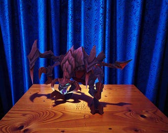 ChoGath Figure Statue, League of Legends Monster Figurine, Void Creature Collectible, Hand Painted Gaming Model, Dark Fantasy Desk Decor
