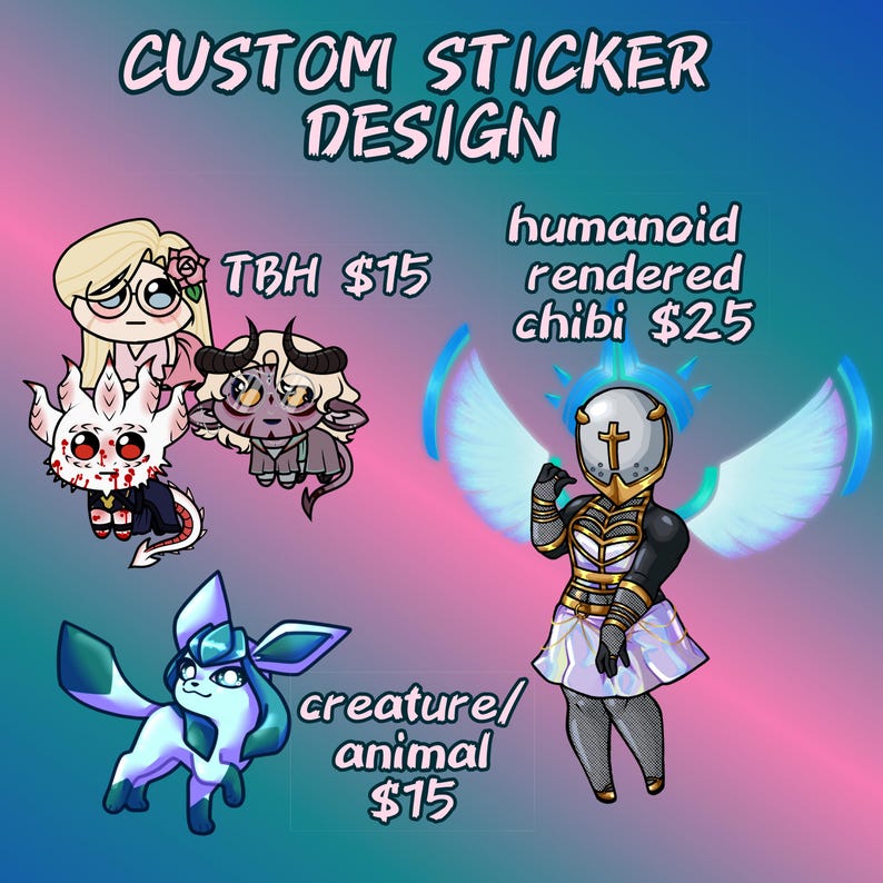 Custom Sticker Design - Etsy