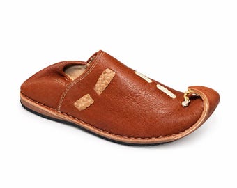 Marokkaanse handgemaakte Aladdin slippers | Leren schoenen met spitse neus