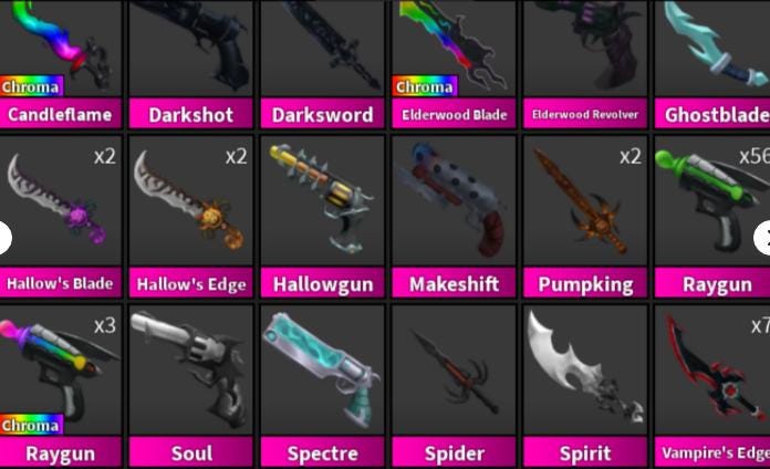 Murder Mystery 2 MM2 Random Godly Box | Guaranteed Random 5 Godlys - Etsy