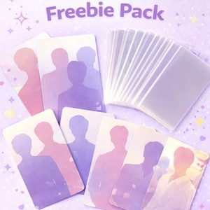 Pacote de Photocards Grátis do BTS com Capas Protetoras | Photocards de Shows