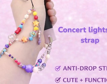 Lightstick Wrist Strap | Anti-Drop Beaded Strap | Concert Wristlet |