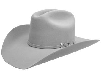Sombrero Black Stone 100X Gris Estilo Texas Texana Vaquera