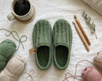 Sailor Slippers Crochet Pattern | Cozy Unisex Sunday Loafers | PDF Digital Download