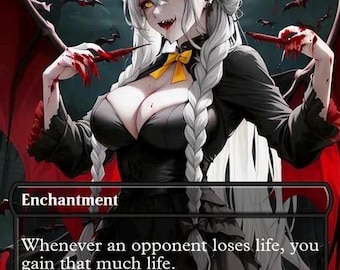 Exquisite Blood MTG Card Handmade Commander Land Edh Magic