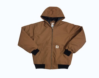Carhartt リワーク フード付きジャケット XL キャメル フルジップ ロングスリーブ