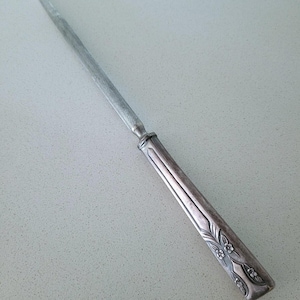 Art Deco Silver-Plated Knife Sharpening Steel