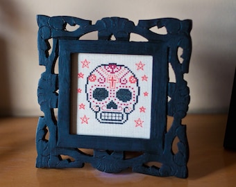 Cross-Stitch Pattern - Day of the Dead Calavera (PDF)