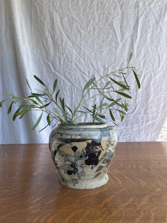 Handmade Studio Pottery Abstract Vase